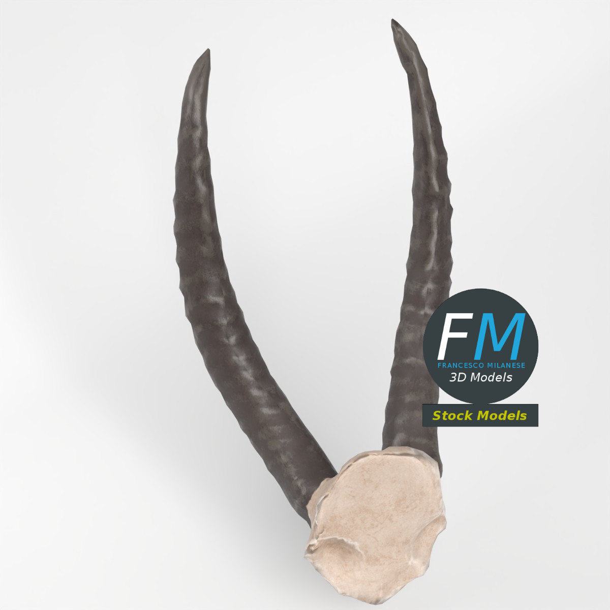 3D-Modell - Stilisierte Tierhörner - 02