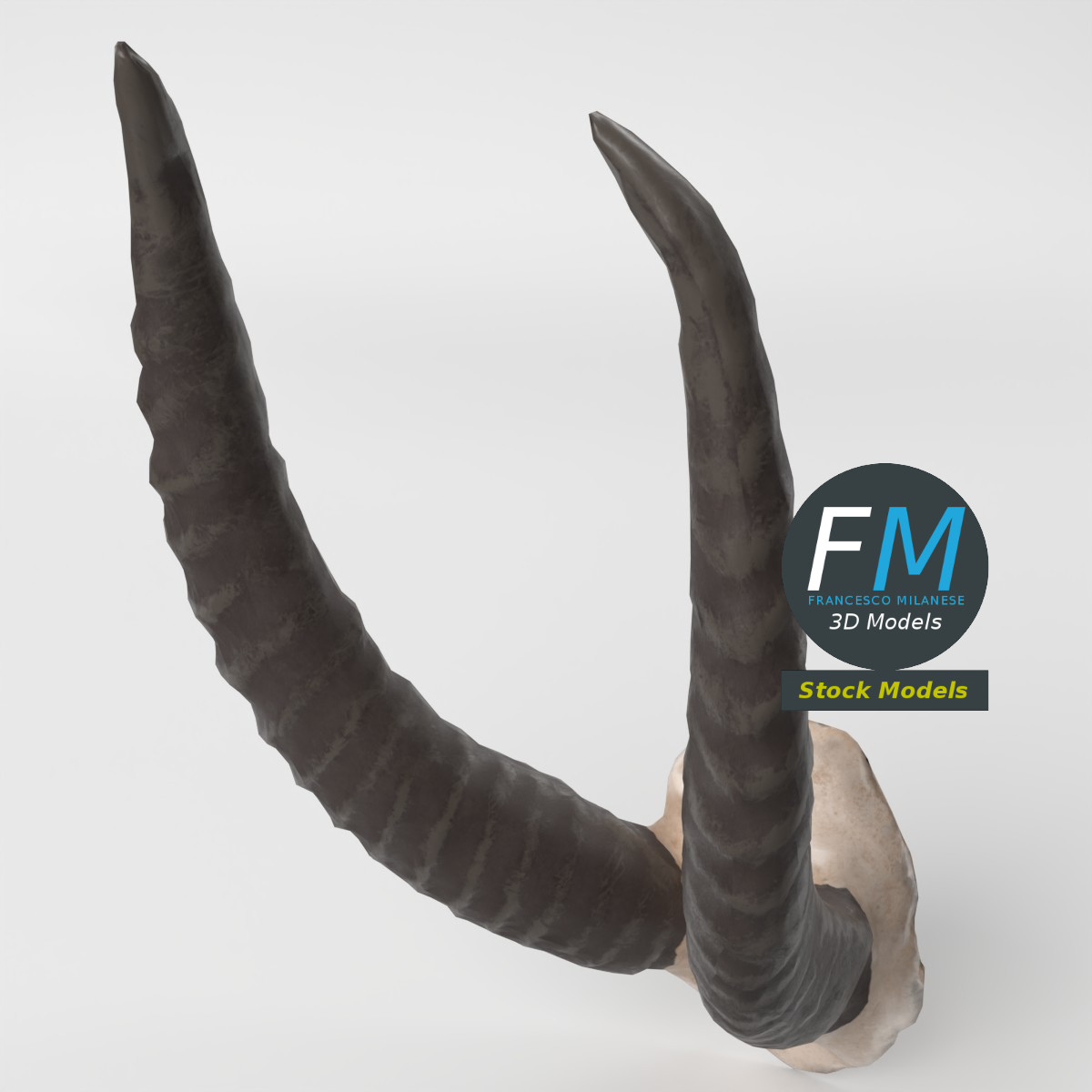 3D-Modell - Stilisierte Tierhörner - 05