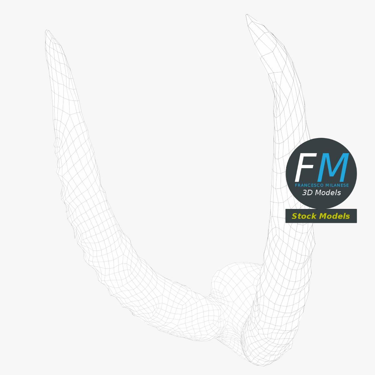 3D-Modell - Stilisierte Tierhörner - 07