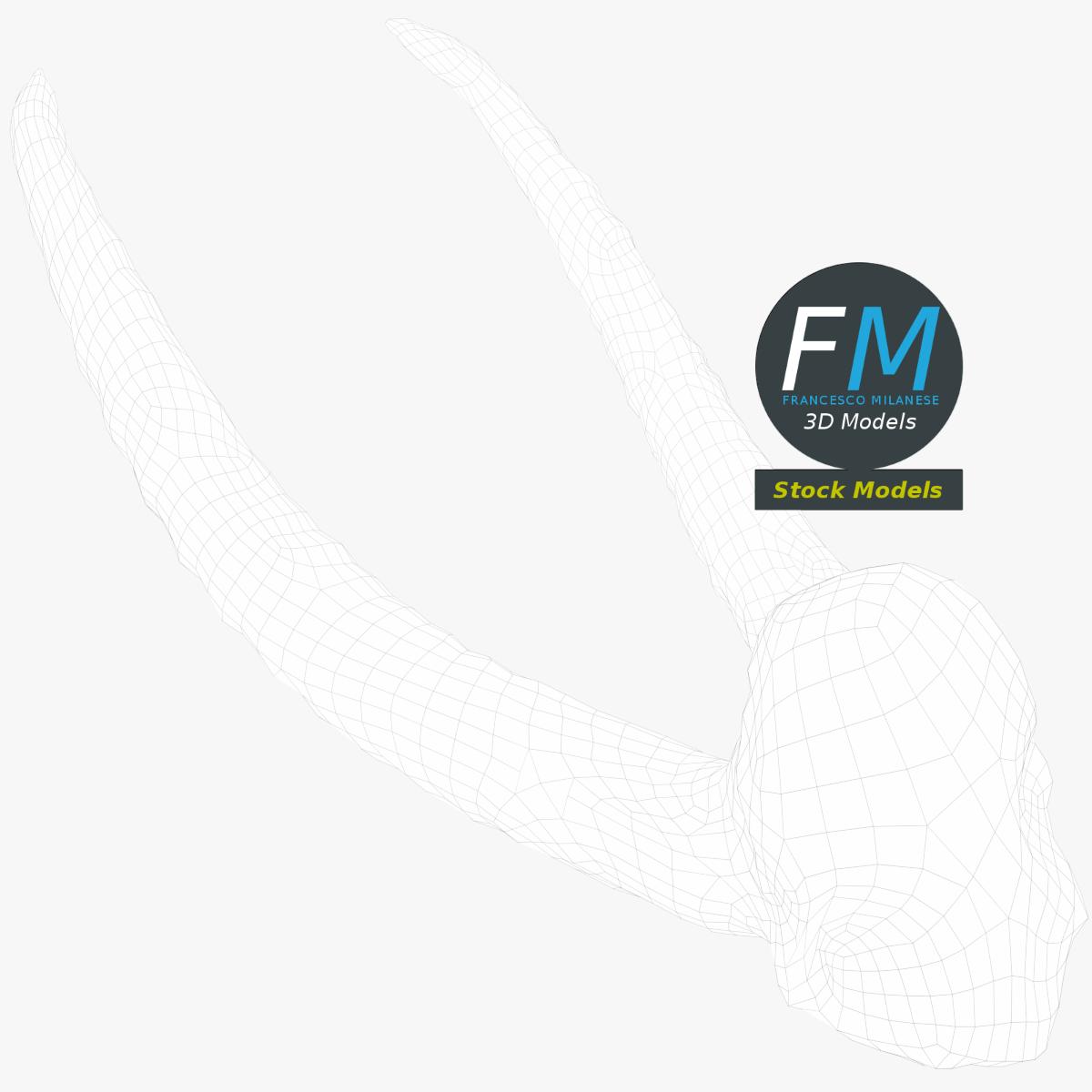 3D-Modell - Stilisierte Tierhörner - 08