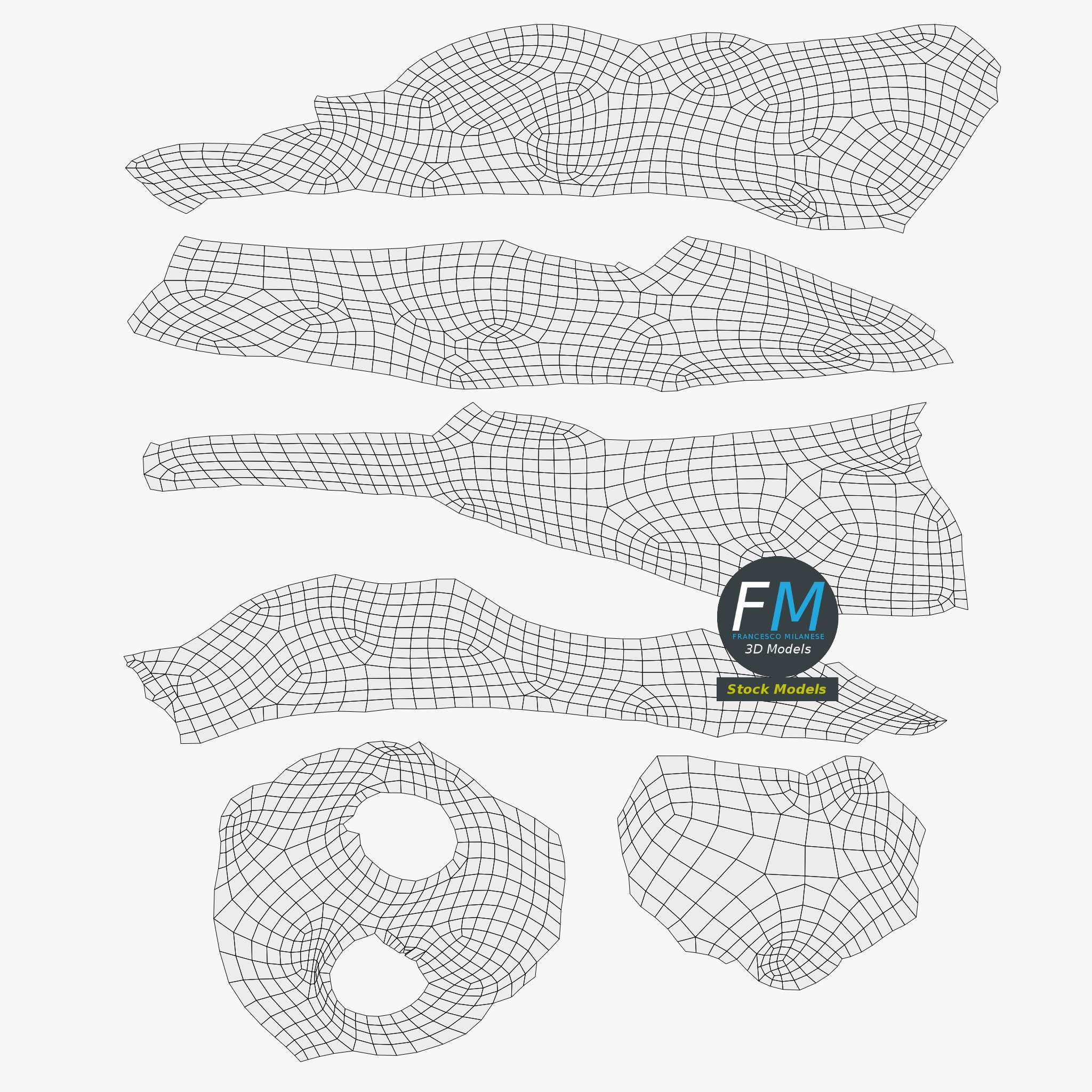 3D-Modell - Stilisierte Tierhörner - 11 3D-Modell - Stilisierte Tierhörner - 11