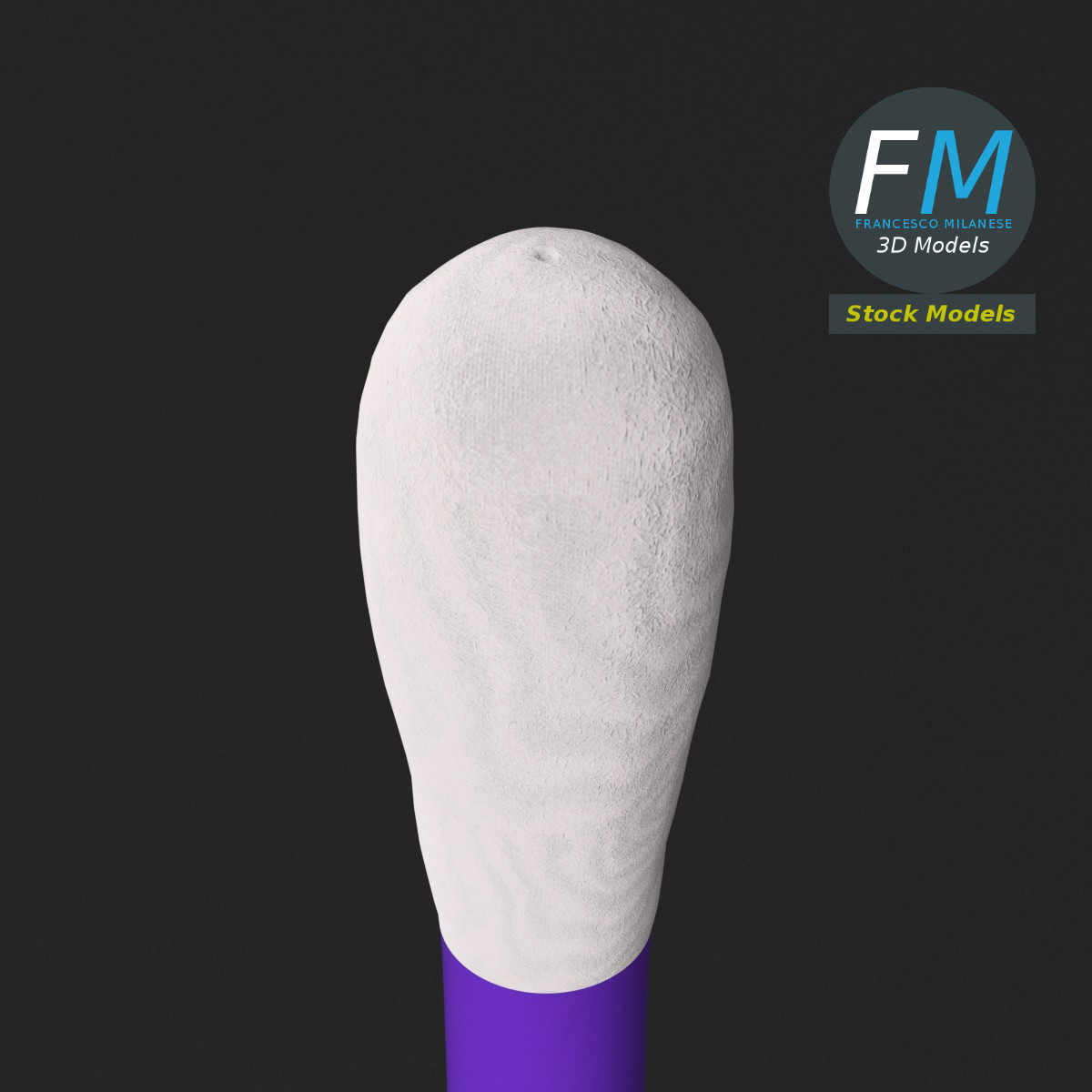 3D-Modell - Stilisiertes Wattestäbchen - 05