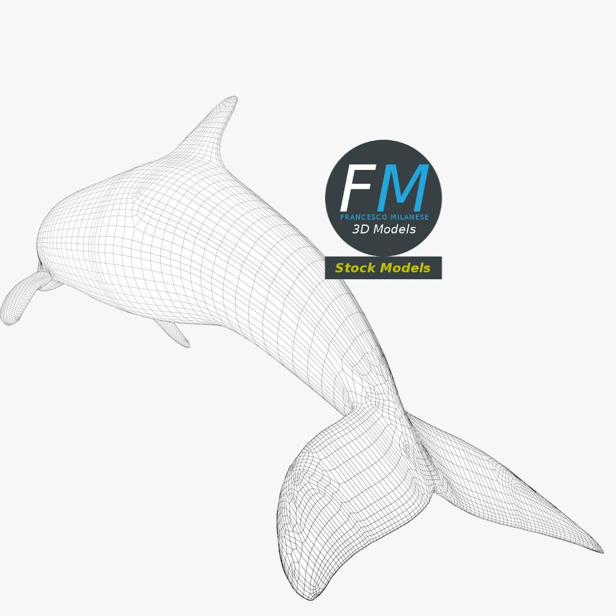 3D-Modell - Stilisierter Delfin - 08