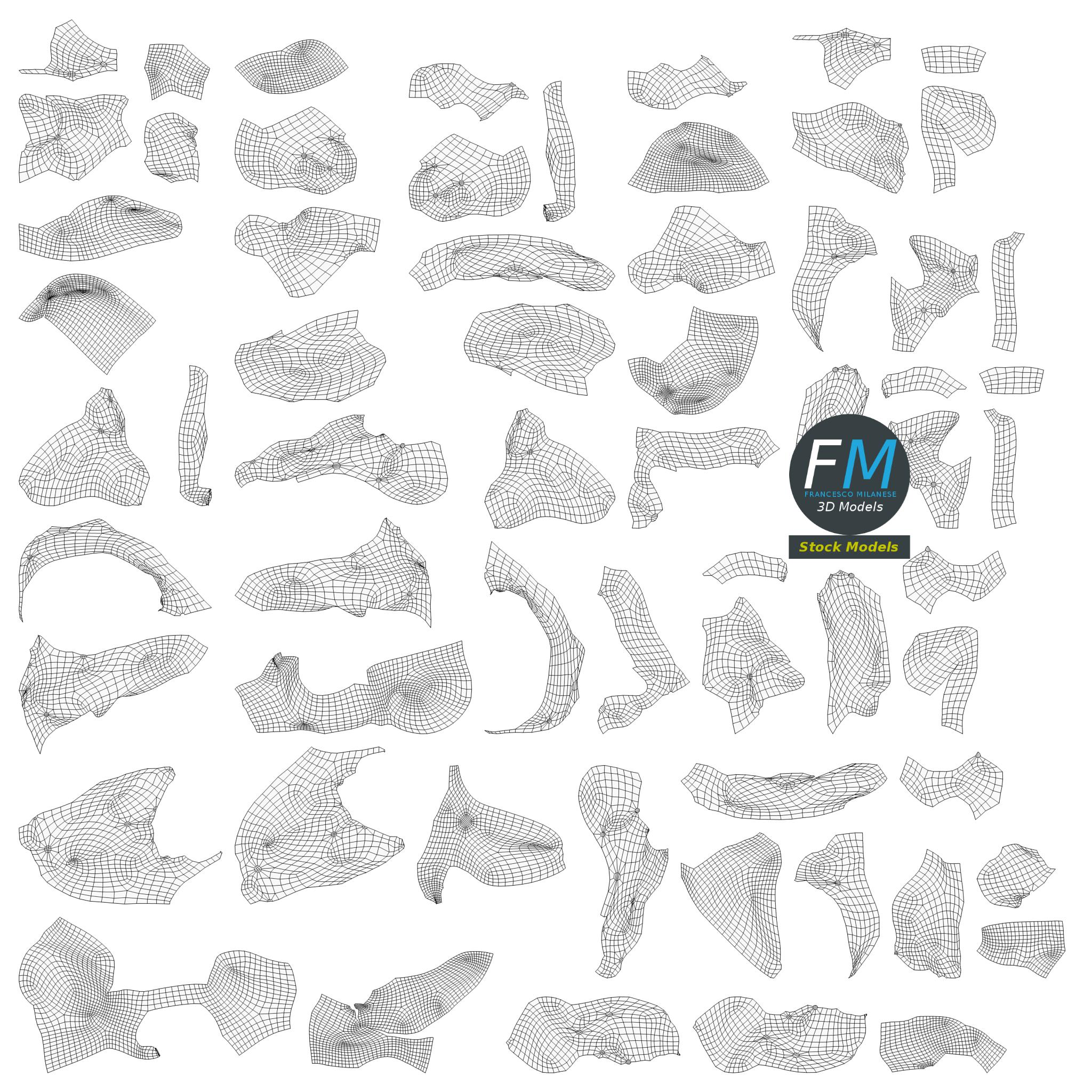 3D-Modell - Stilisiertes Menschliches Gehirn - 11 3D-Modell - Stilisiertes Menschliches Gehirn - 11