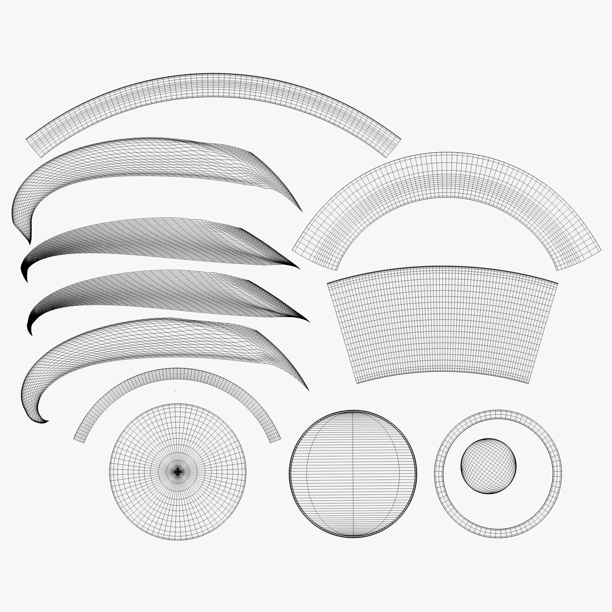 3D-Modell - Stilisierte Softeiswaffel - 11 3D-Modell - Stilisierte Softeiswaffel - 11