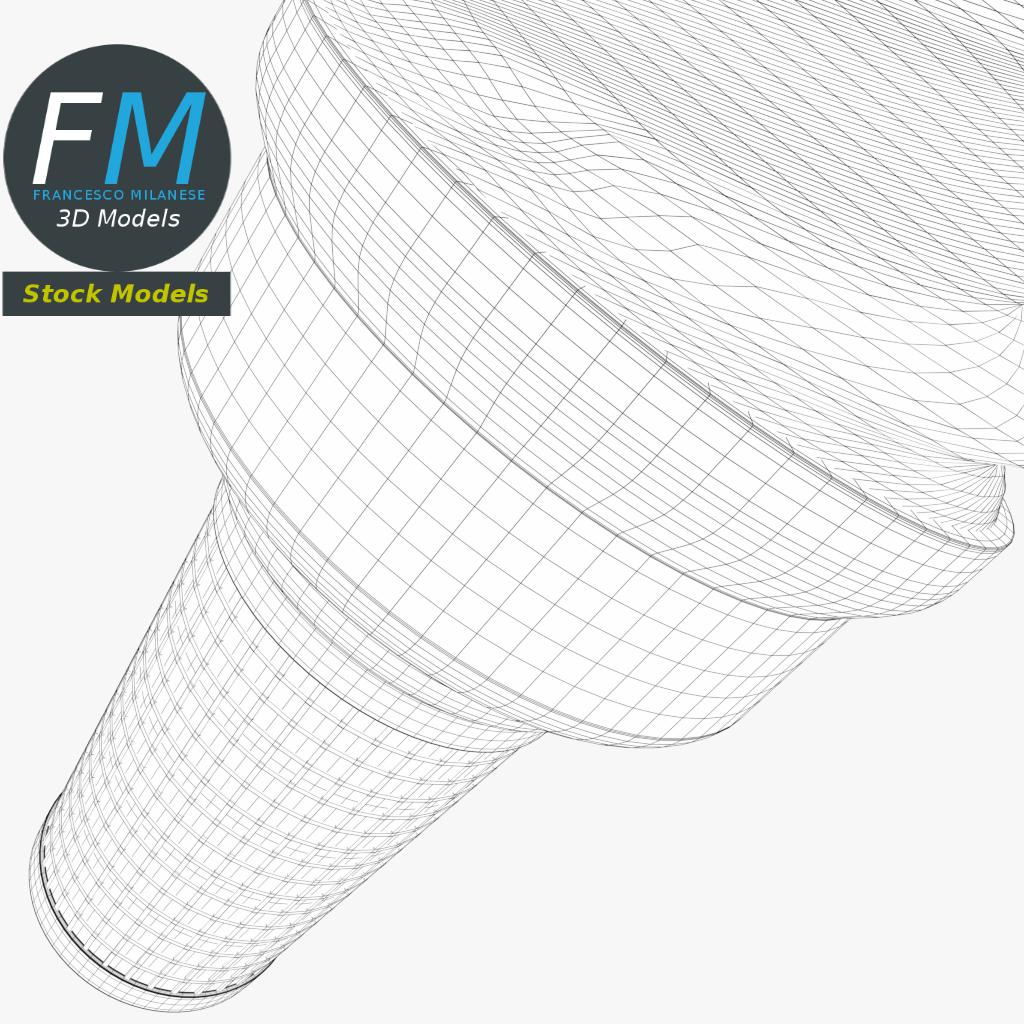 3D-Modell - Stilisierte Softeiswaffel - 08
