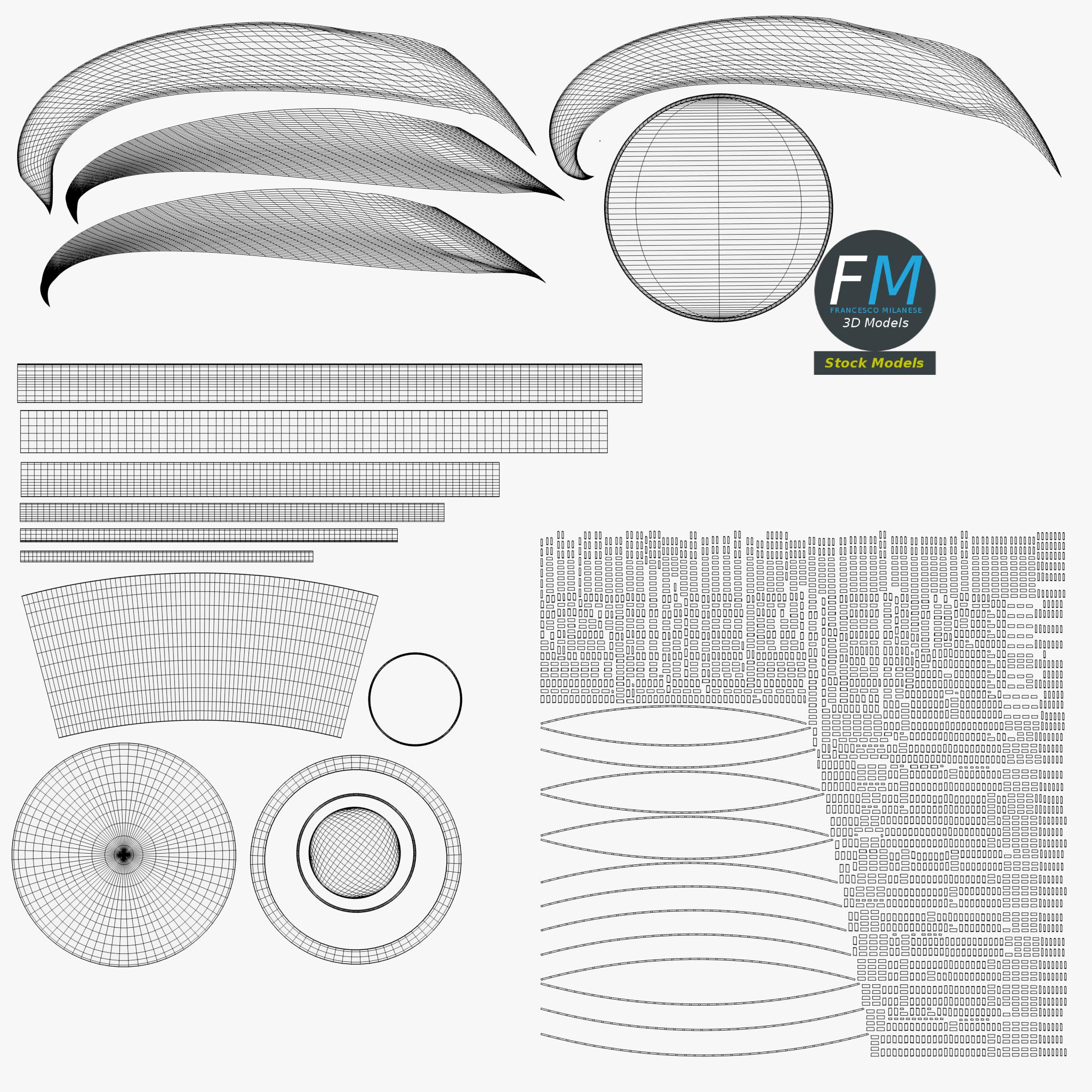 3D-Modell - Stilisierte Softeiswaffel - 11 3D-Modell - Stilisierte Softeiswaffel - 11