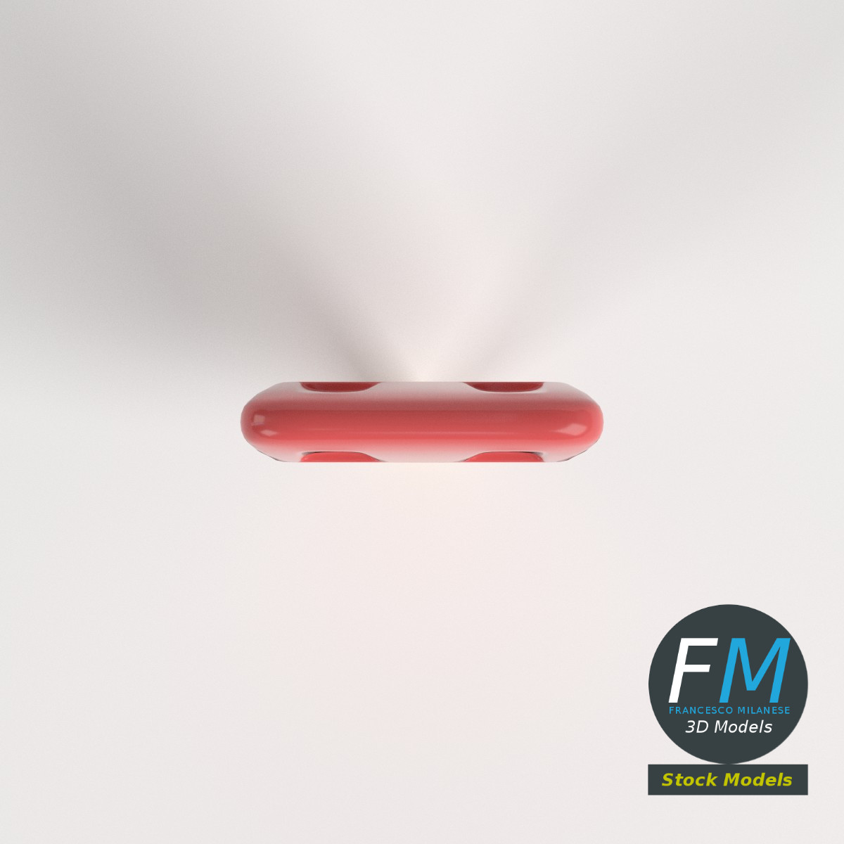 3D-Modell - Stilisiertes Eis am Stiel - 06