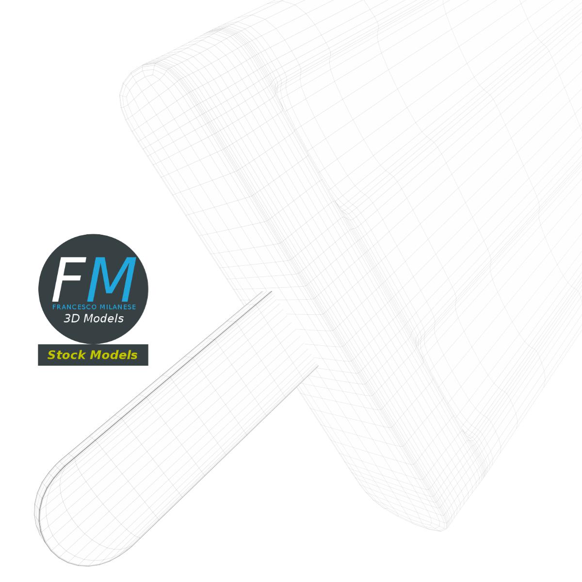 3D-Modell - Stilisiertes Eis am Stiel - 08