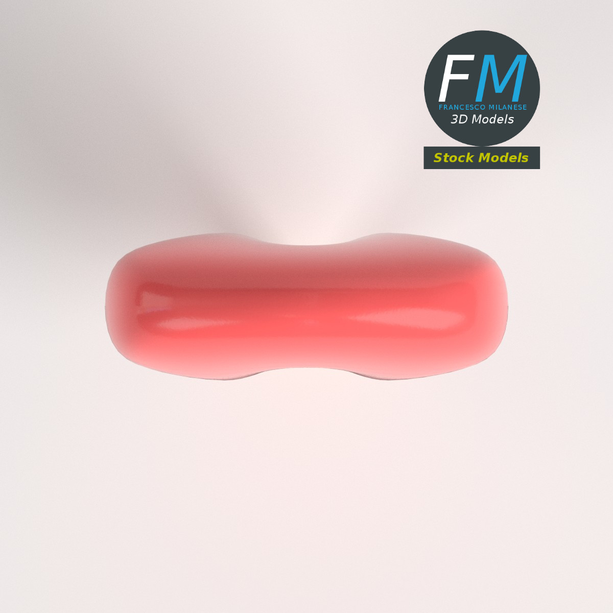 3D-Modell - Stilisiertes Eis am Stiel - 06
