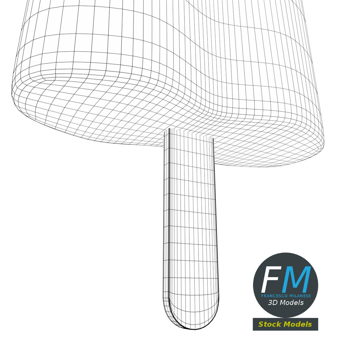 3D-Modell - Stilisiertes Eis am Stiel - 08