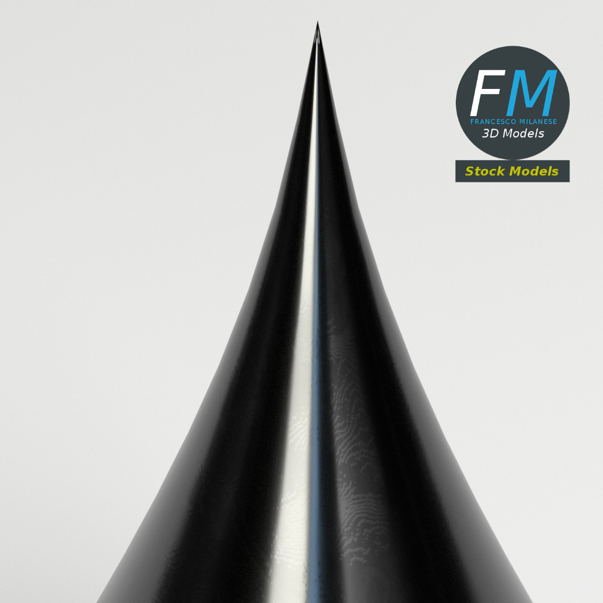 3D-Modell - Stilisierter Tintentropfen - 04