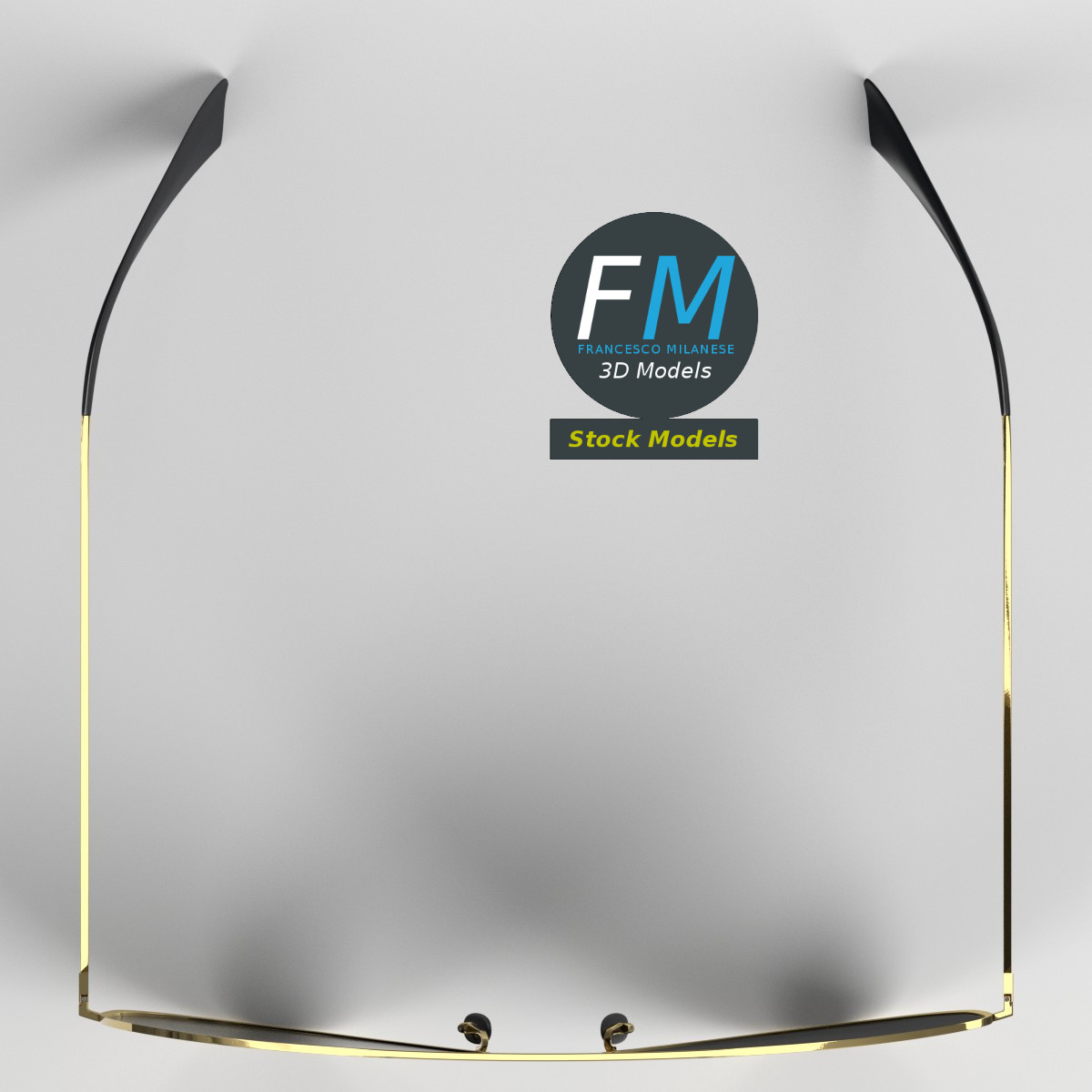 3D-Modell - Piloten-Sonnenbrille - 06