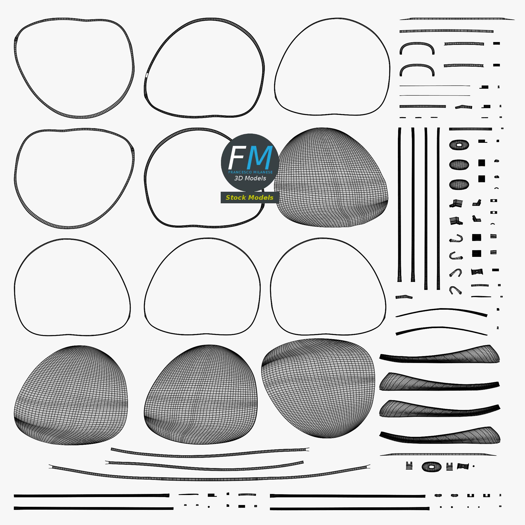3D-Modell - Piloten-Sonnenbrille - 11 3D-Modell - Piloten-Sonnenbrille - 11