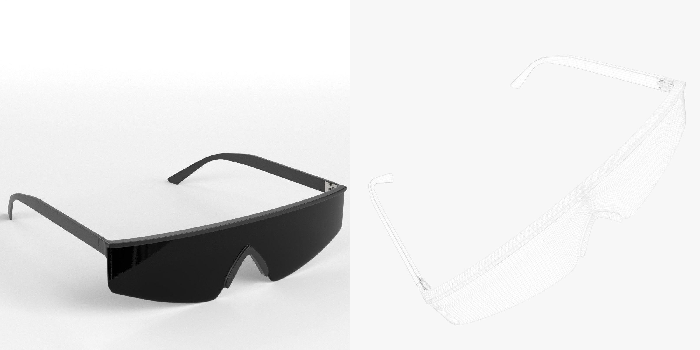 3D-Modell - Biker-Sonnenbrille