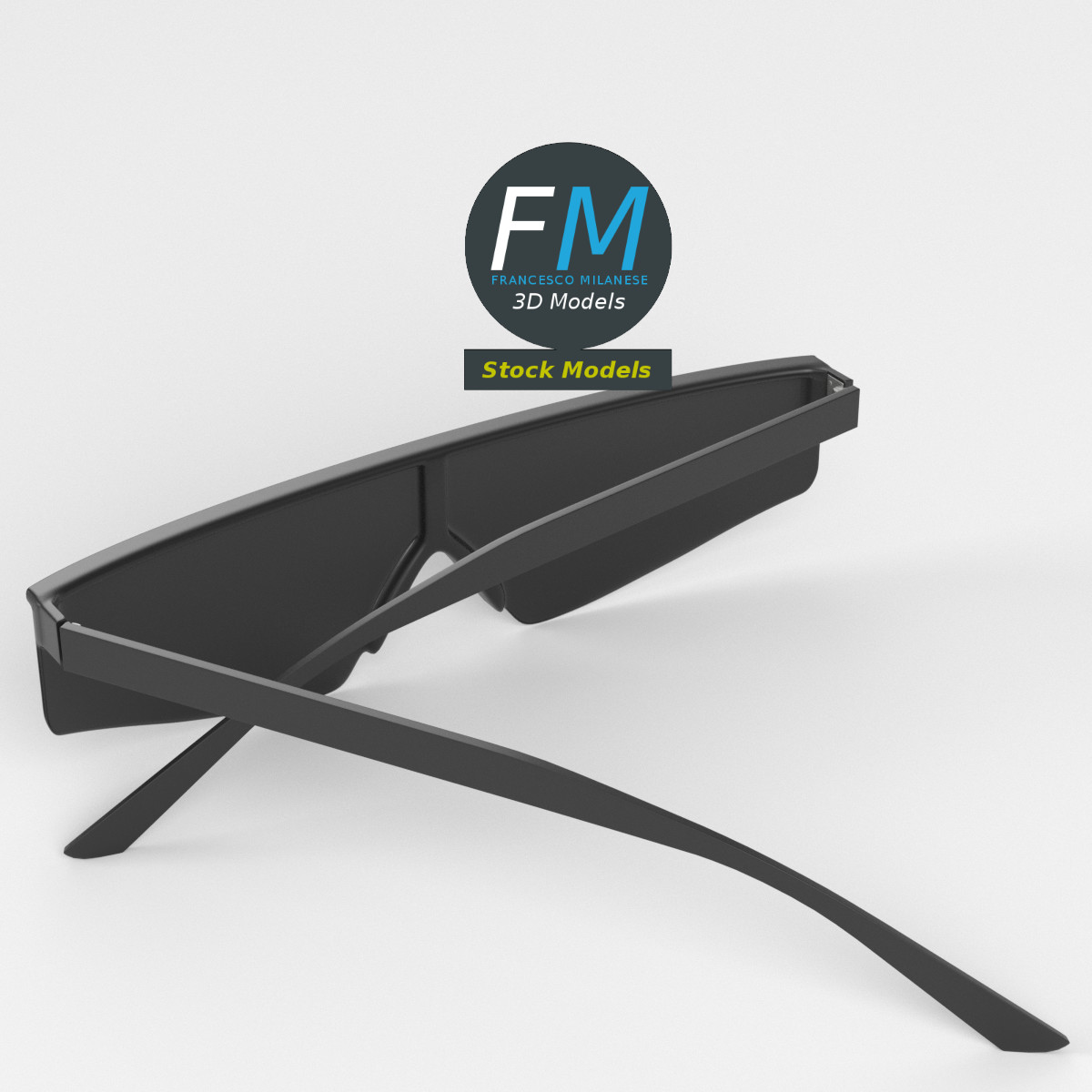 3D-Modell - Biker-Sonnenbrille - 02