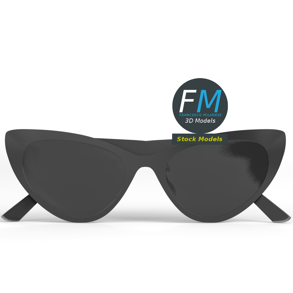 3D-Modell - Cat-Eye-Sonnenbrille - 03