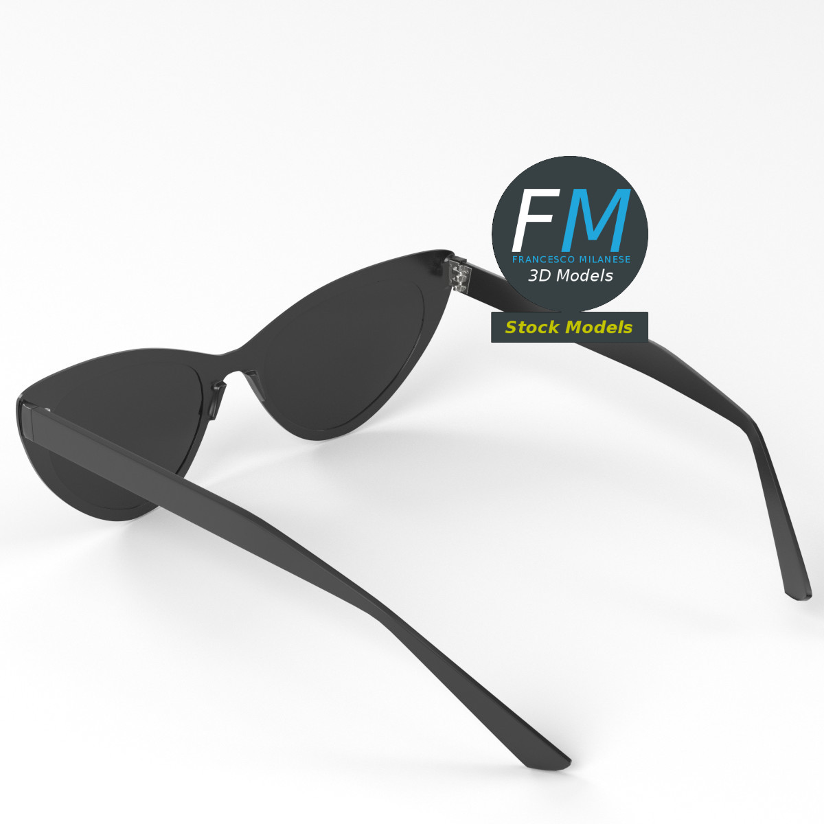 3D-Modell - Cat-Eye-Sonnenbrille - 05