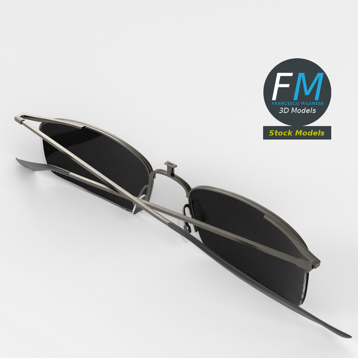 3D-Modell - Clip-On-Sonnenbrille - 02