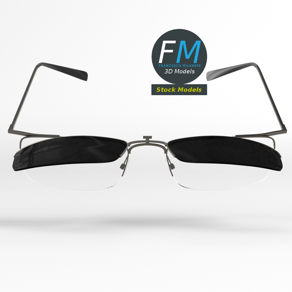 3D-Modell - Clip-On-Sonnenbrille - 03