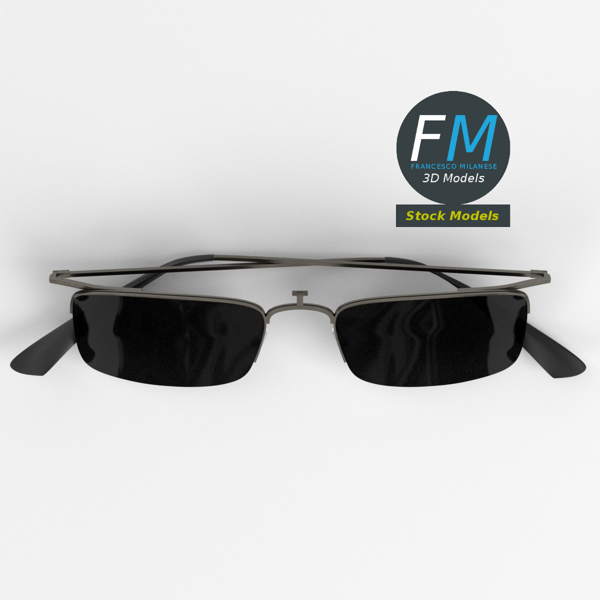 3D-Modell - Clip-On-Sonnenbrille - 06