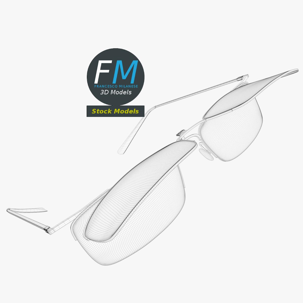 3D-Modell - Clip-On-Sonnenbrille - 07