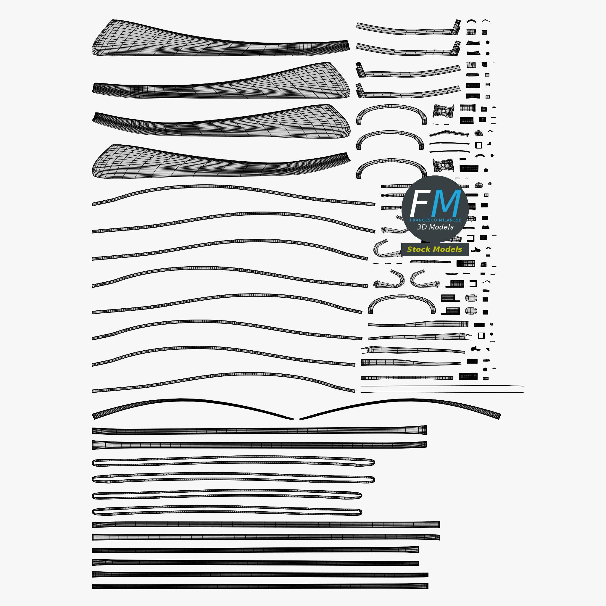 3D-Modell - Clip-On-Sonnenbrille - 11