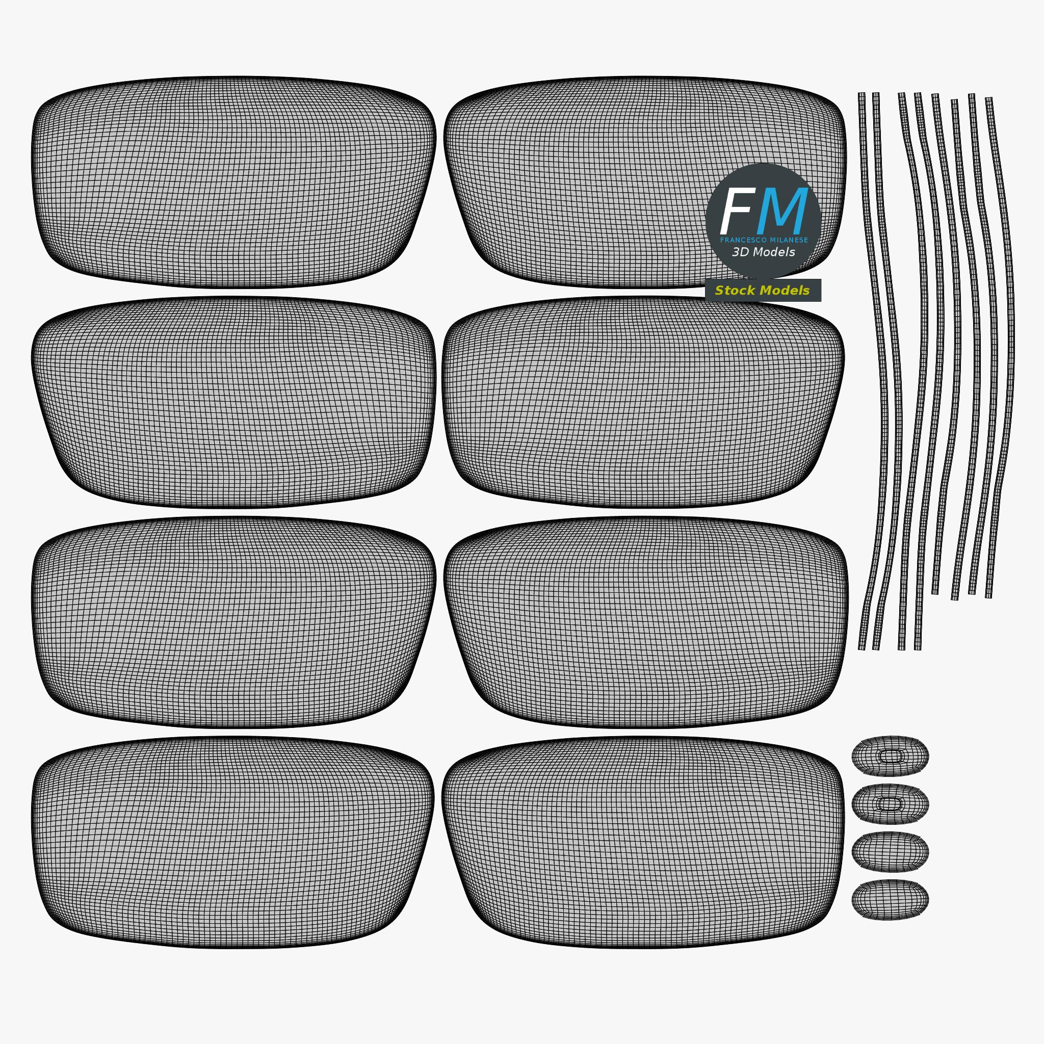 3D-Modell - Clip-On-Sonnenbrille - 12 3D-Modell - Clip-On-Sonnenbrille - 12