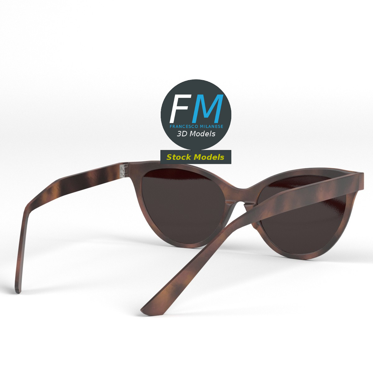 3D-Modell - Foxy Cat-Eye-Sonnenbrille - 04