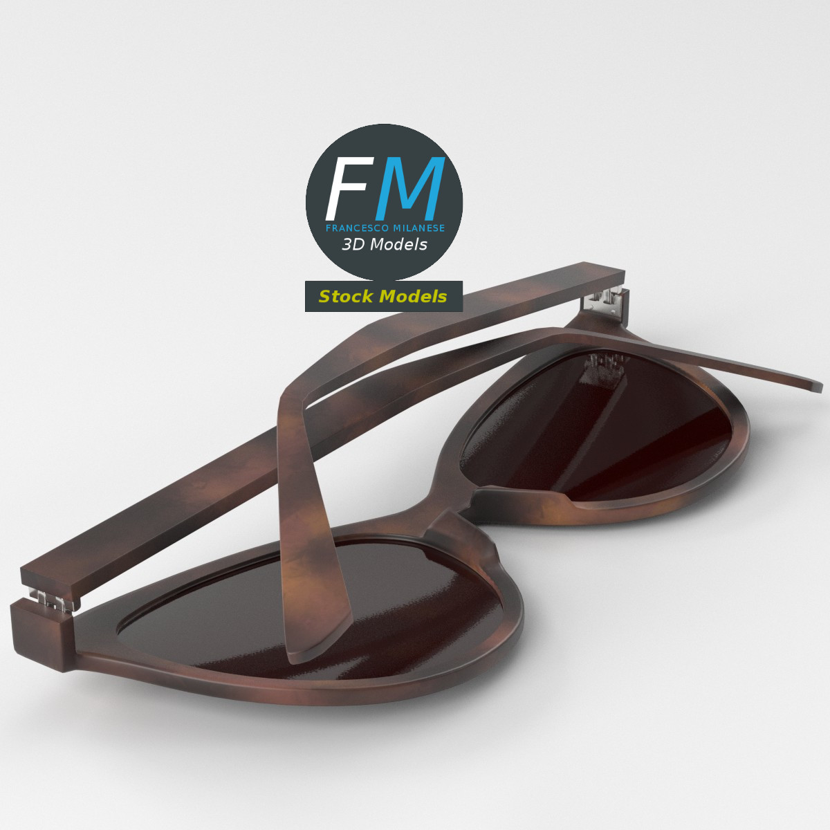 3D-Modell - Foxy Cat-Eye-Sonnenbrille - 05