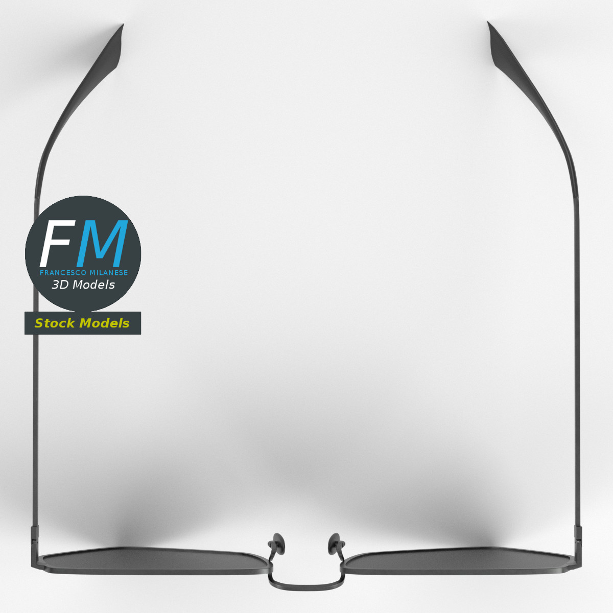 3D-Modell - Fünfeckige Sonnenbrille - 06