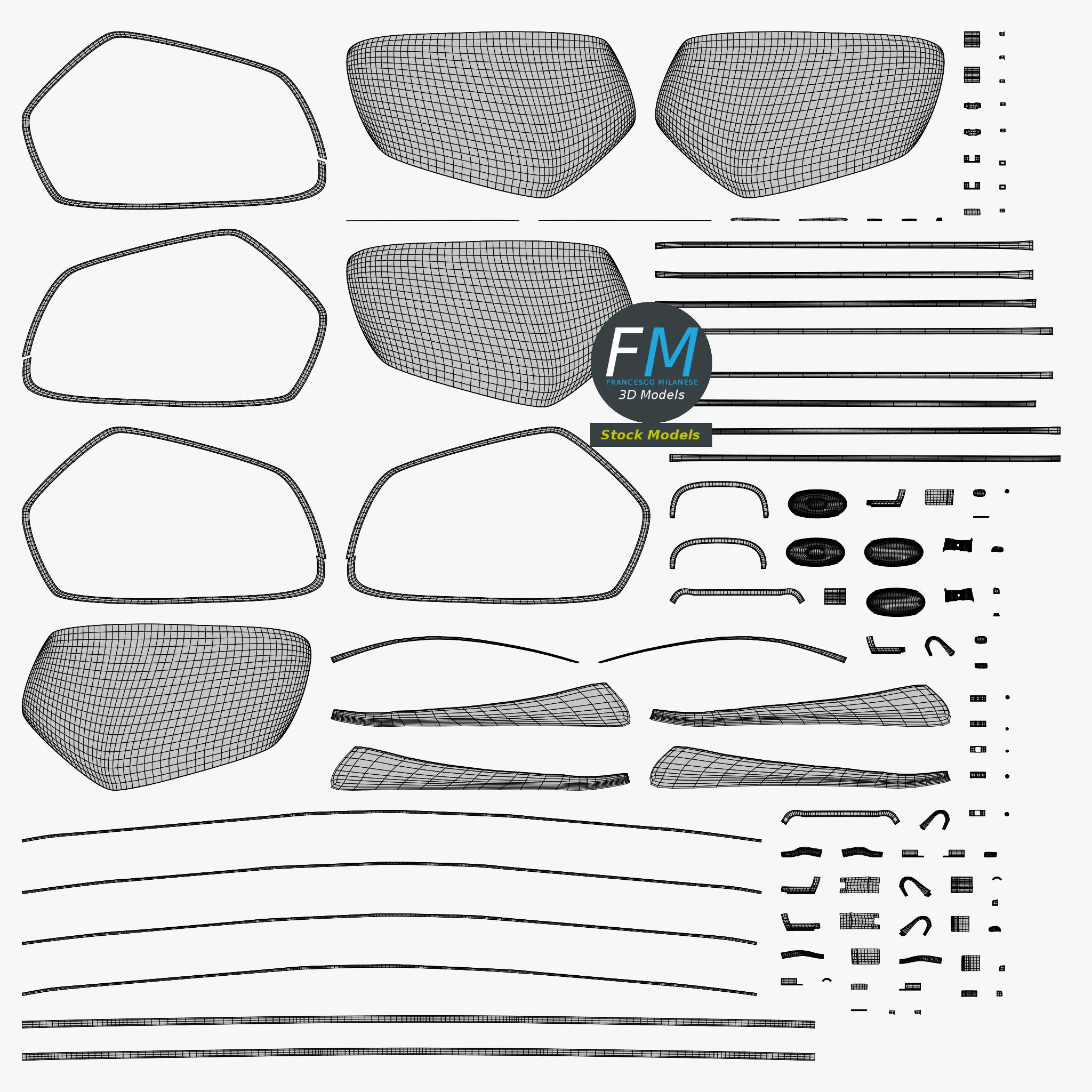 3D-Modell - Fünfeckige Sonnenbrille - 11 3D-Modell - Fünfeckige Sonnenbrille - 11