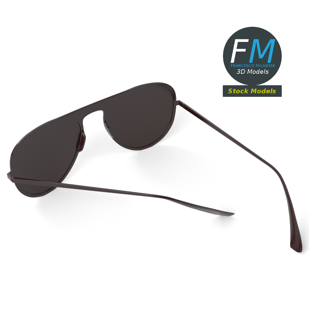 3D-Modell - Piloten-Sonnenbrille - 05
