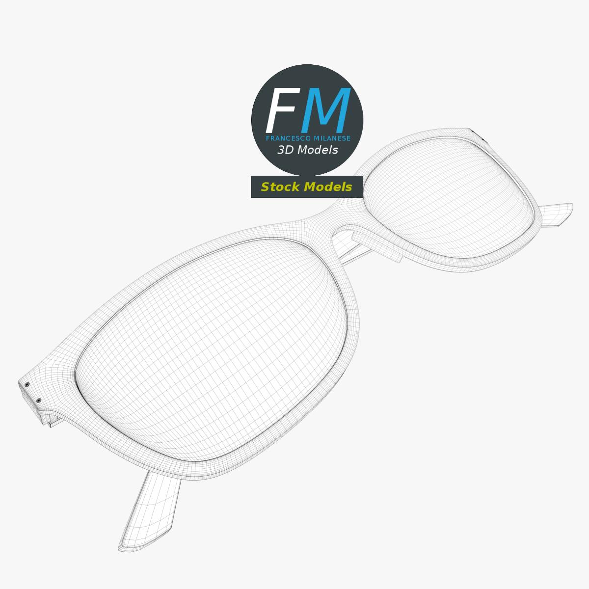 3D-Modell - Wellington-Sonnenbrille - 07