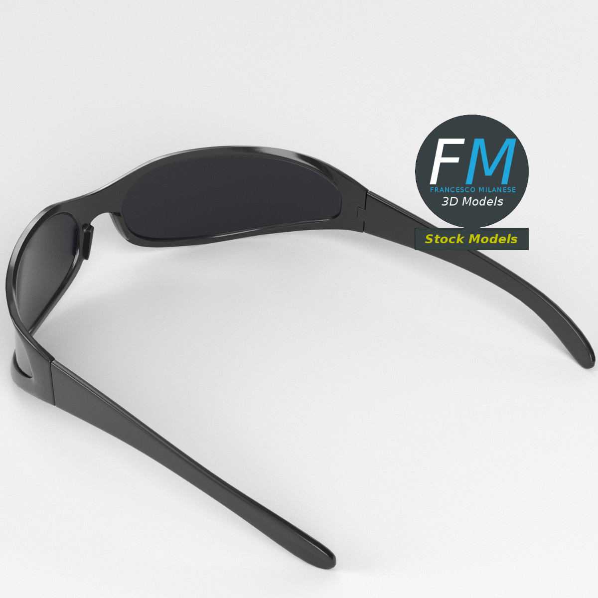 3D-Modell - Wraparound-Sonnenbrille - 02