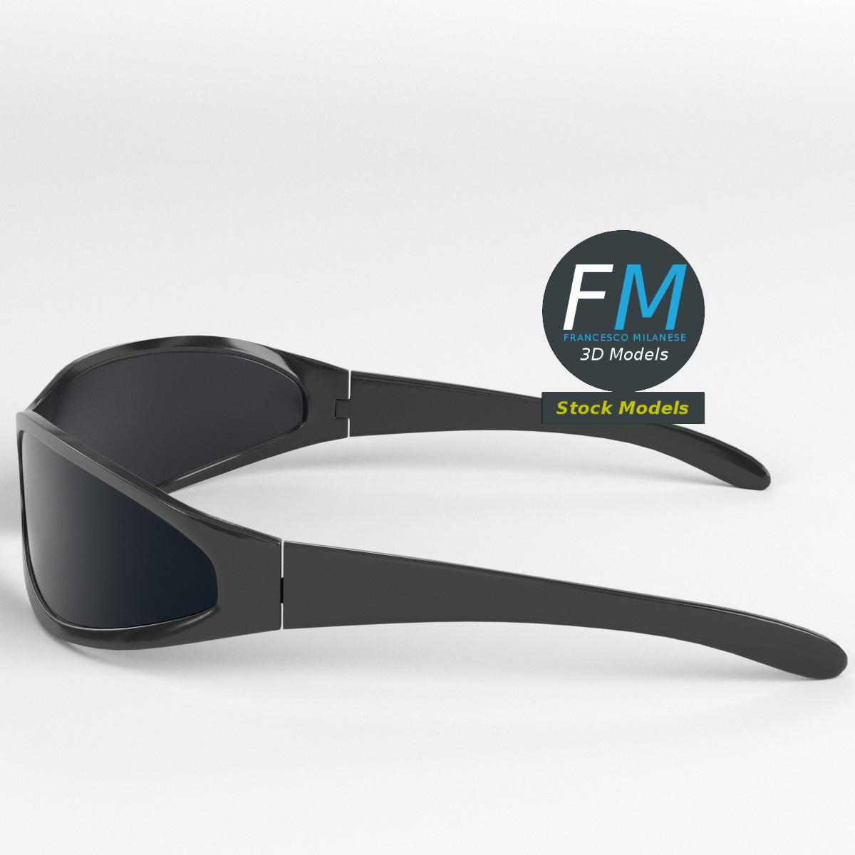 3D-Modell - Wraparound-Sonnenbrille - 03
