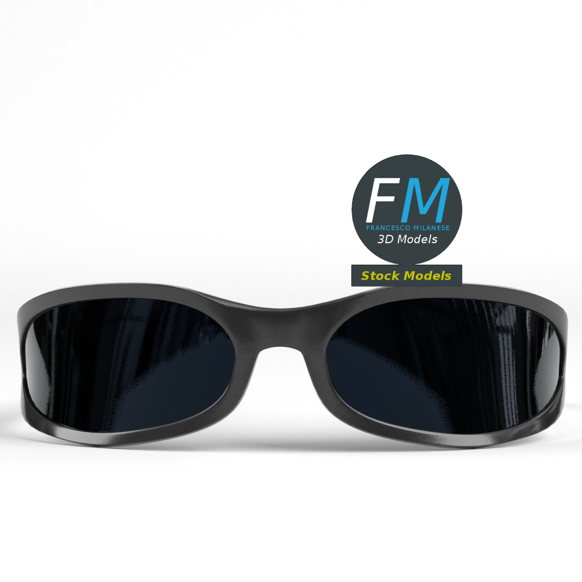 3D-Modell - Wraparound-Sonnenbrille - 04