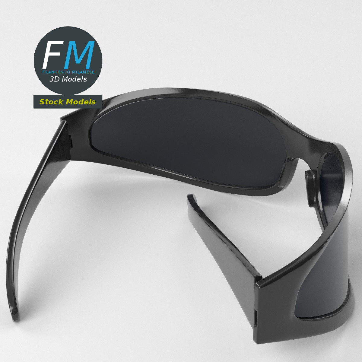 3D-Modell - Wraparound-Sonnenbrille - 05