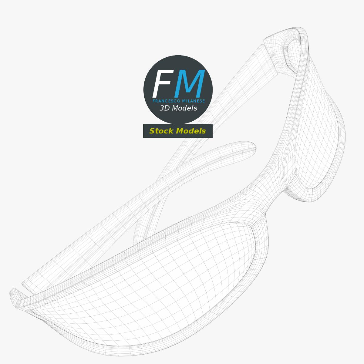 3D-Modell - Wraparound-Sonnenbrille - 07