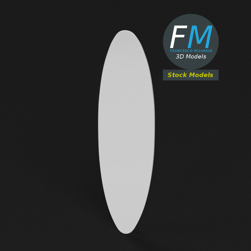 3D-Modell - Surfbrett - 02