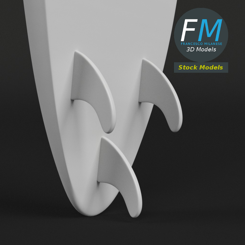 3D-Modell - Surfbrett - 04