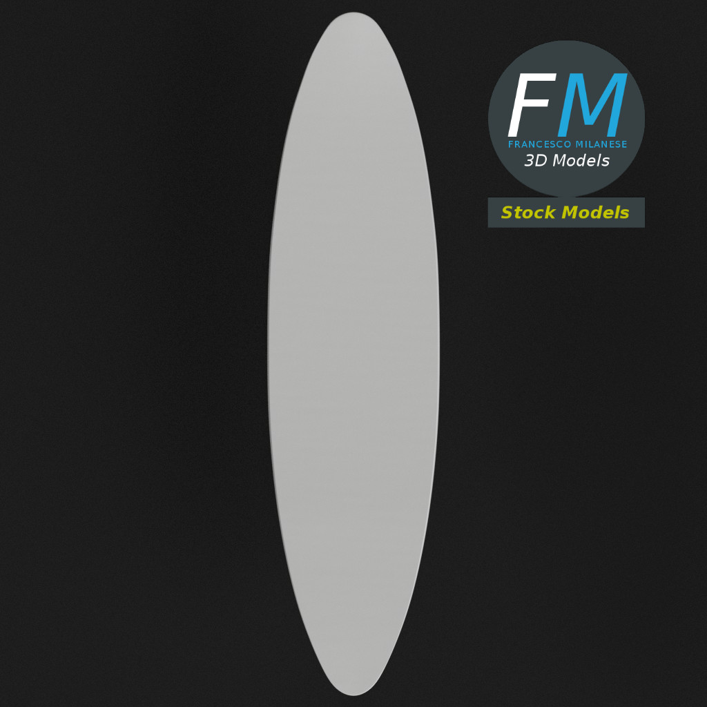 3D-Modell - Surfbrett - 06