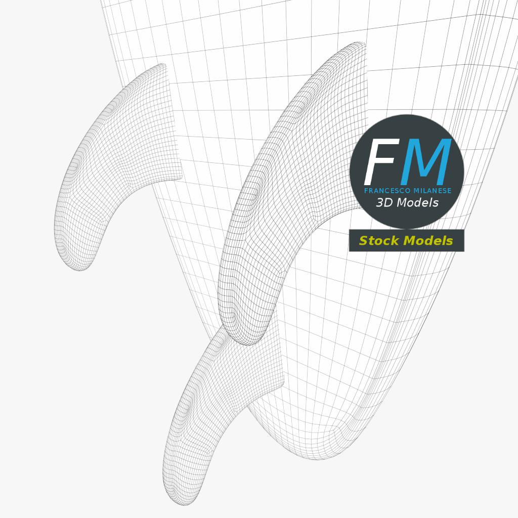3D-Modell - Surfbrett - 08
