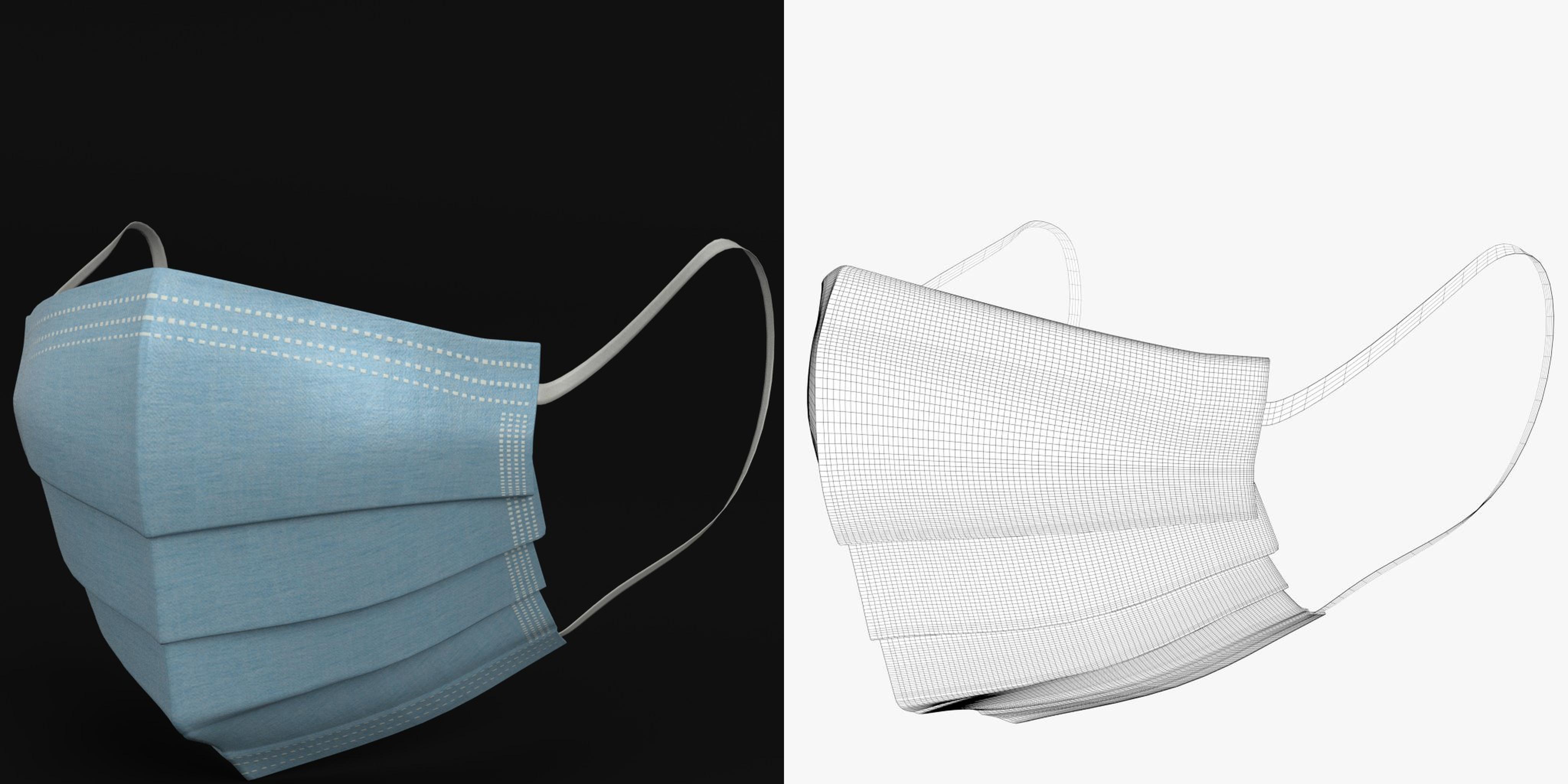 3D-Modell - OP-Maske