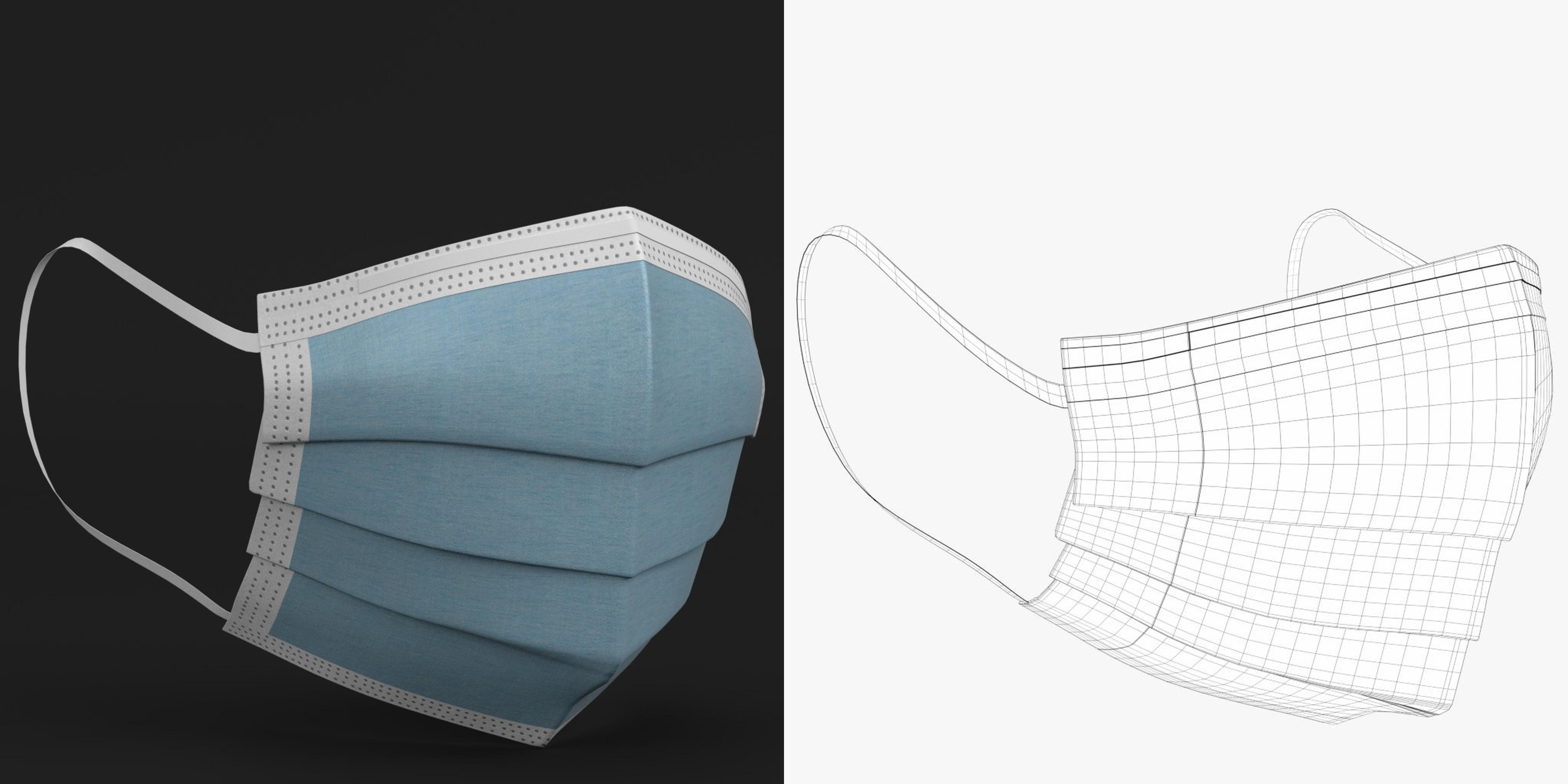 3D-Modell - OP-Maske