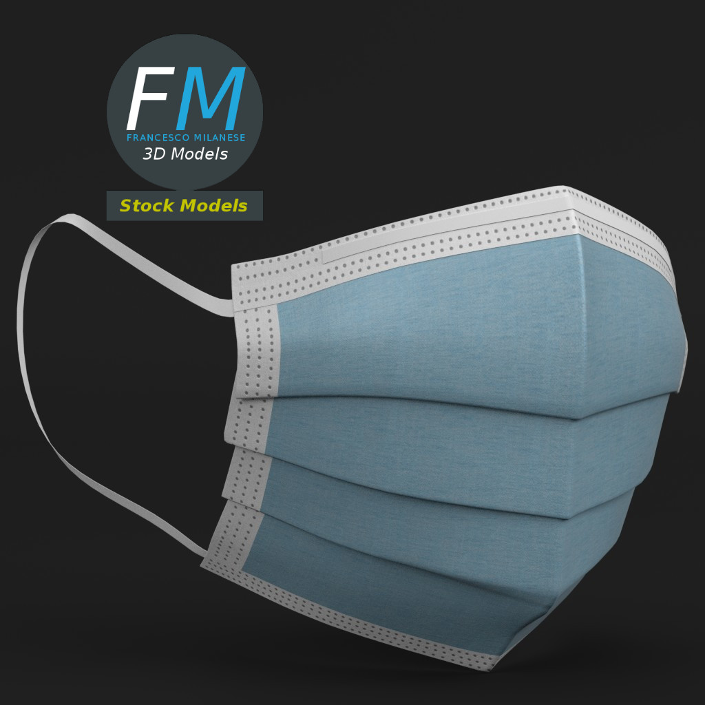 3D-Modell - OP-Maske - 01