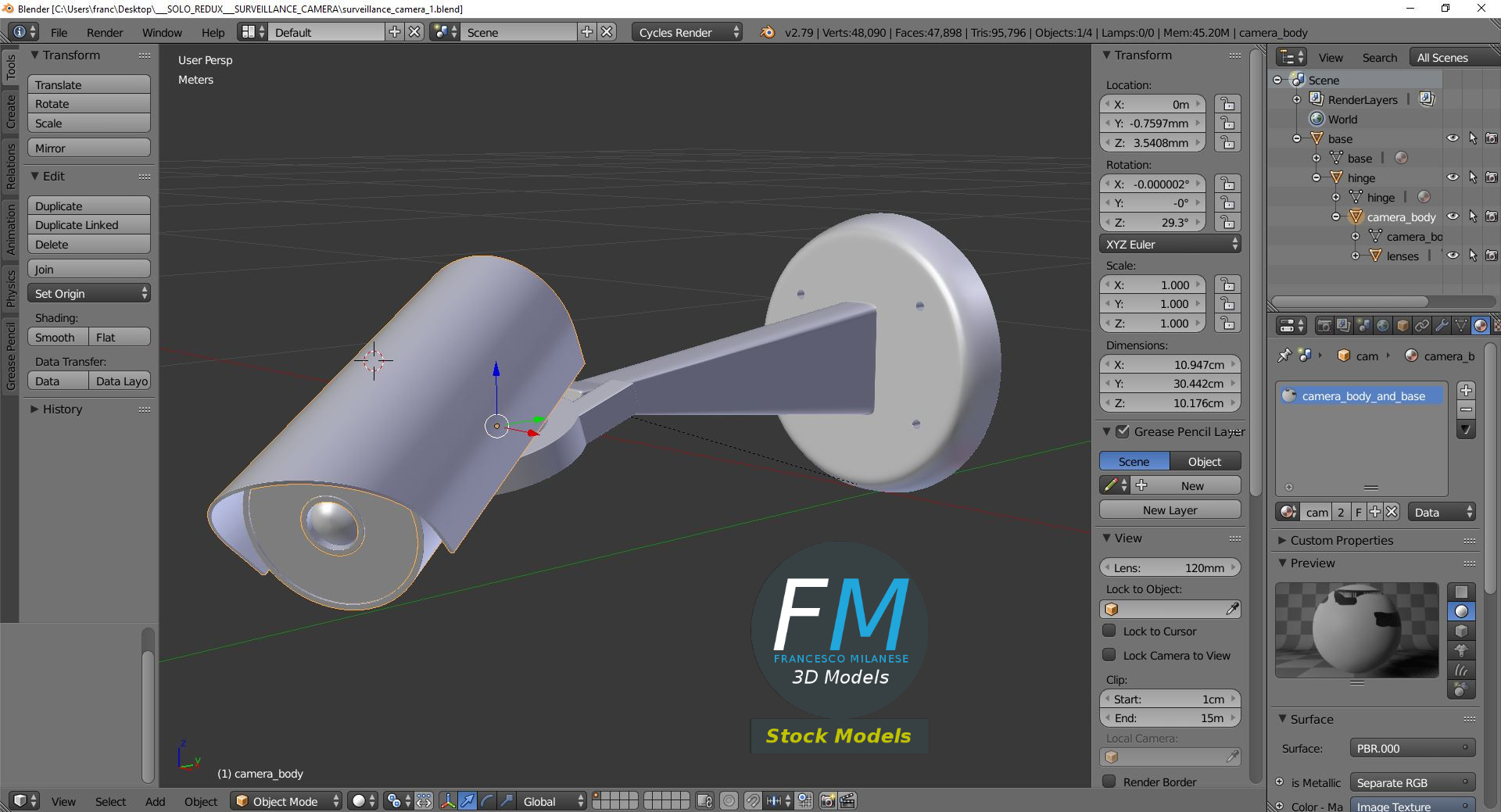 3D-Modell - Überwachungskamera - 09