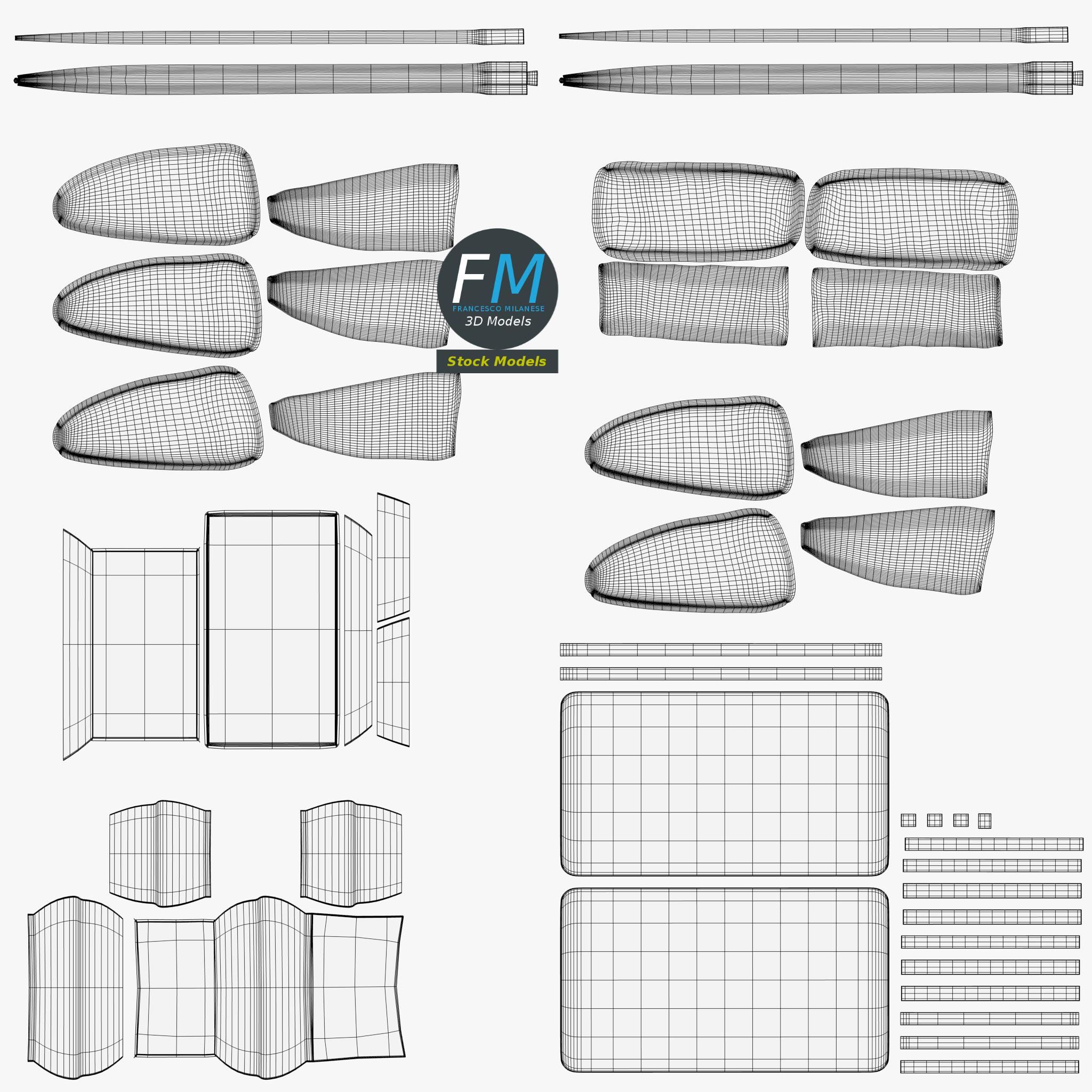 3D-Modell - Sushi Sashimi und Sojasauce - 11 3D-Modell - Sushi Sashimi und Sojasauce - 11