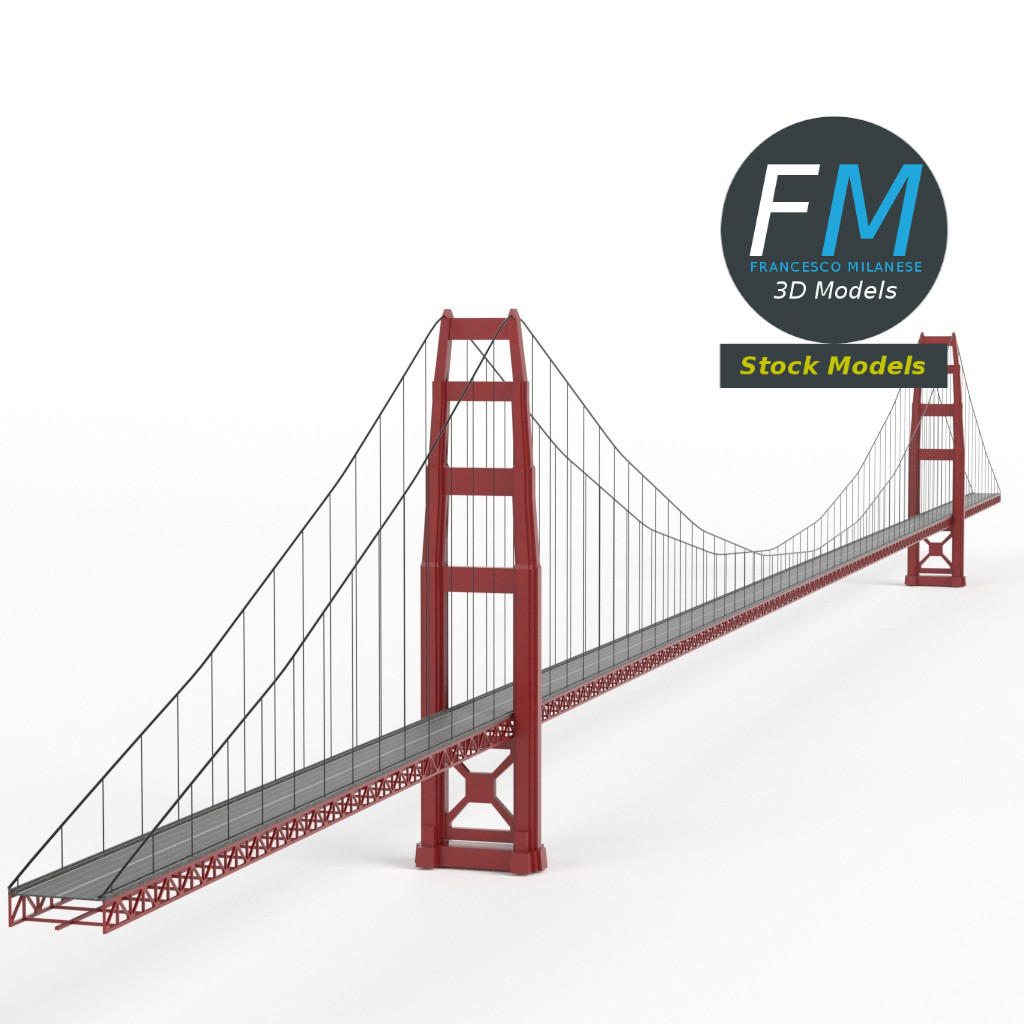 3D-Modell - Hängebrücke - 01