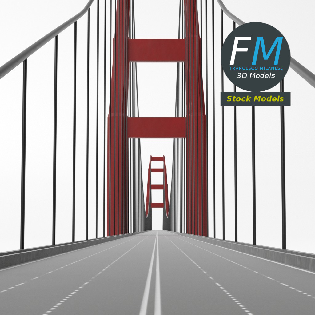 3D-Modell - Hängebrücke - 02